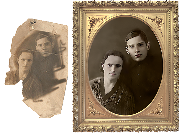 восстановление старой фотографии восстановление старой фотографии